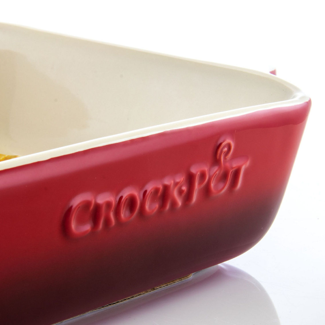 Crock Pot Artisan 5.6 Quart Stoneware Bake Pan in Red - Image 2 of 5