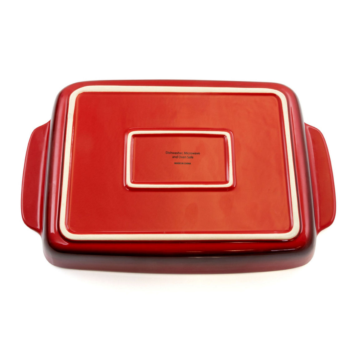Crock Pot Artisan 5.6 Quart Stoneware Bake Pan in Red - Image 4 of 5
