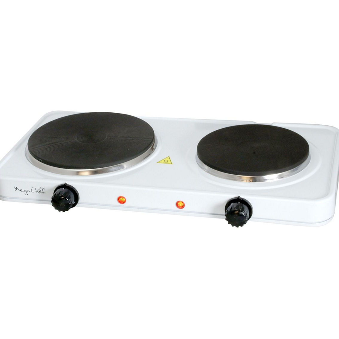 MegaChef Electric Easily Portable Ultra Lightweight Dual Burner Cooktop Buffet R - Image 5 of 5