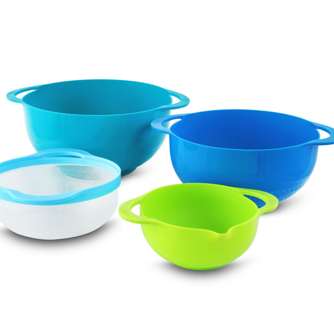 MegaChef Multipurpose Stackable Mixing Bowl and Measuring Cup Set - Image 3 of 5