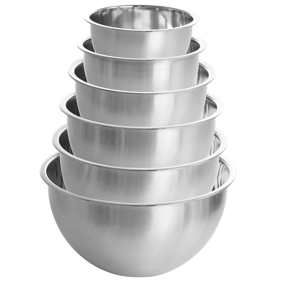 MegaChef 14 Piece Stainless Steel Measuring Cup and Spoon Set with Mixing Bowls - Image 3 of 5