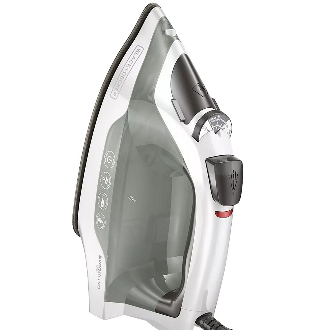 Black And Decker Easy Steam Compact Clothing Iron In Grey