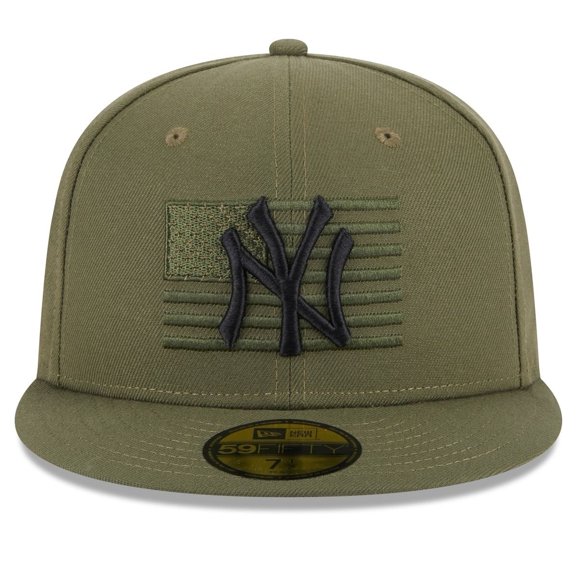 New Era Men's Green New York Yankees 2023 Armed Forces Day On-Field 59FIFTY Fitted Hat - Image 3 of 4