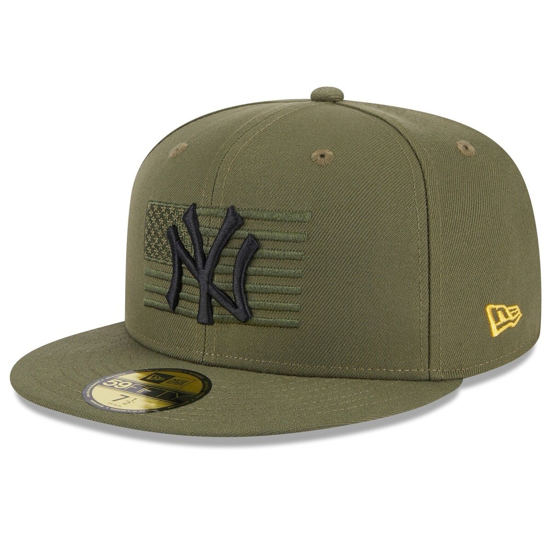 New Era Men's Green New York Yankees 2023 Armed Forces Day On-Field 59FIFTY Fitted Hat - Image 4 of 4