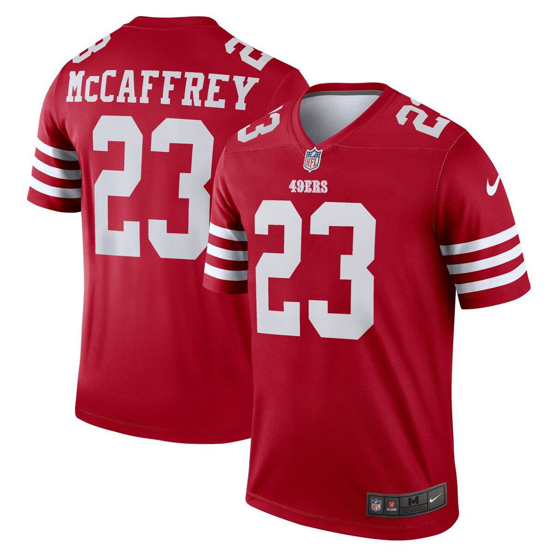 Nike Men's Christian McCaffrey Scarlet San Francisco 49ers Legend Jersey - Image 2 of 4