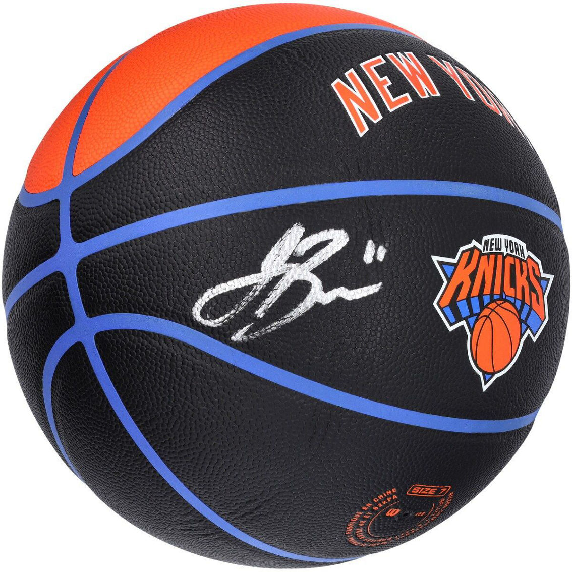 Fanatics Authentic Jalen Brunson New York Knicks Autographed Wilson City Edition Collectors Basketball - Image 2 of 4