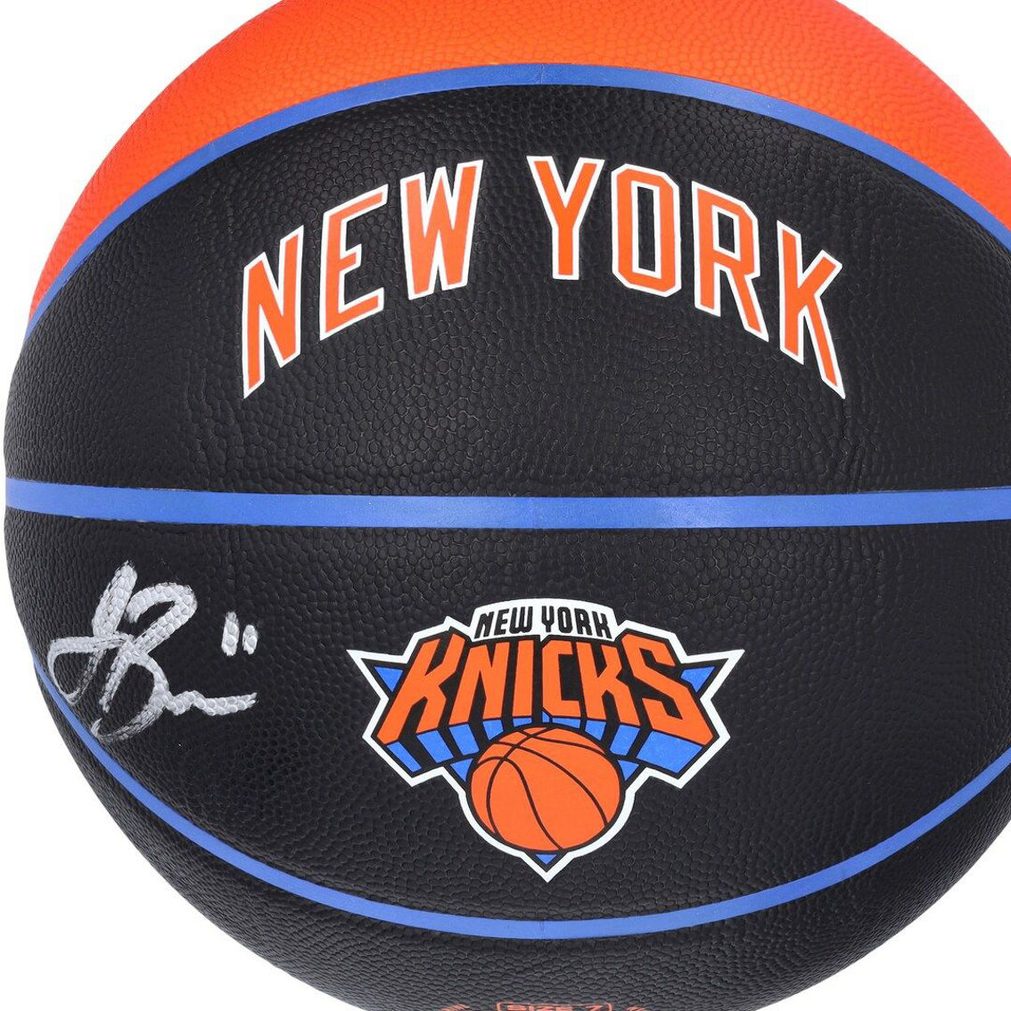 Fanatics Authentic Jalen Brunson New York Knicks Autographed Wilson City Edition Collectors Basketball - Image 3 of 4