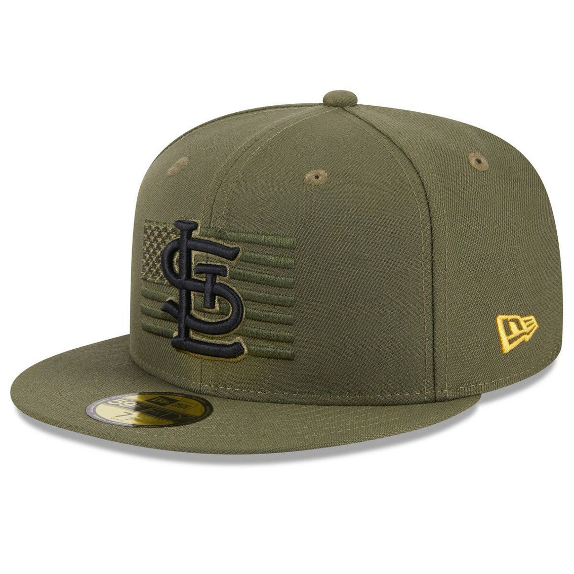 New Era Men's Green St. Louis Cardinals 2023 Armed Forces Day On-Field 59FIFTY Fitted Hat - Image 4 of 4