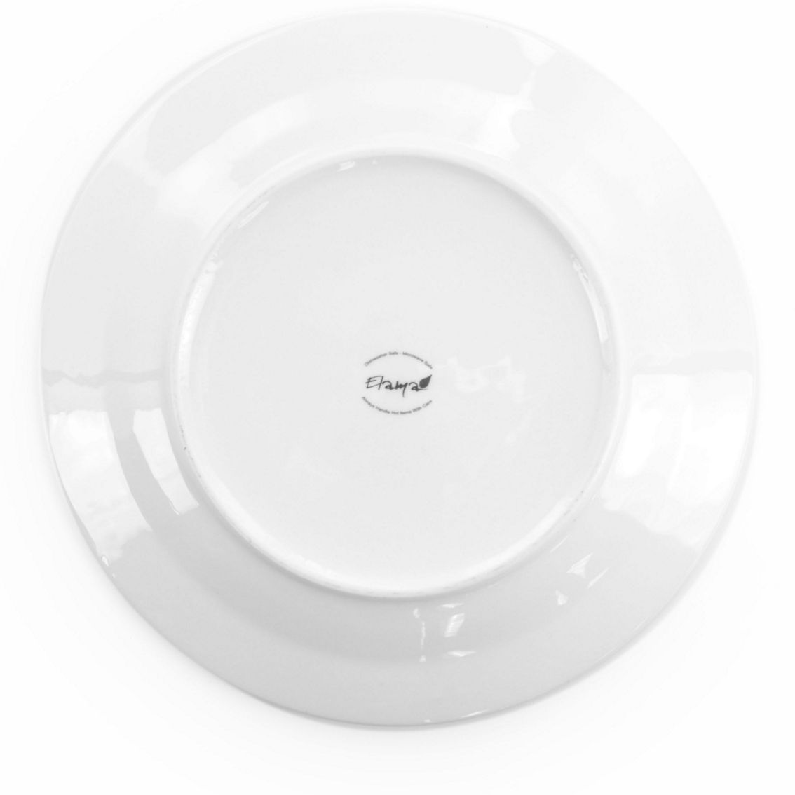 Elama Carey 18 Piece Round Porcelain Dinnerware Set in White - Image 5 of 5