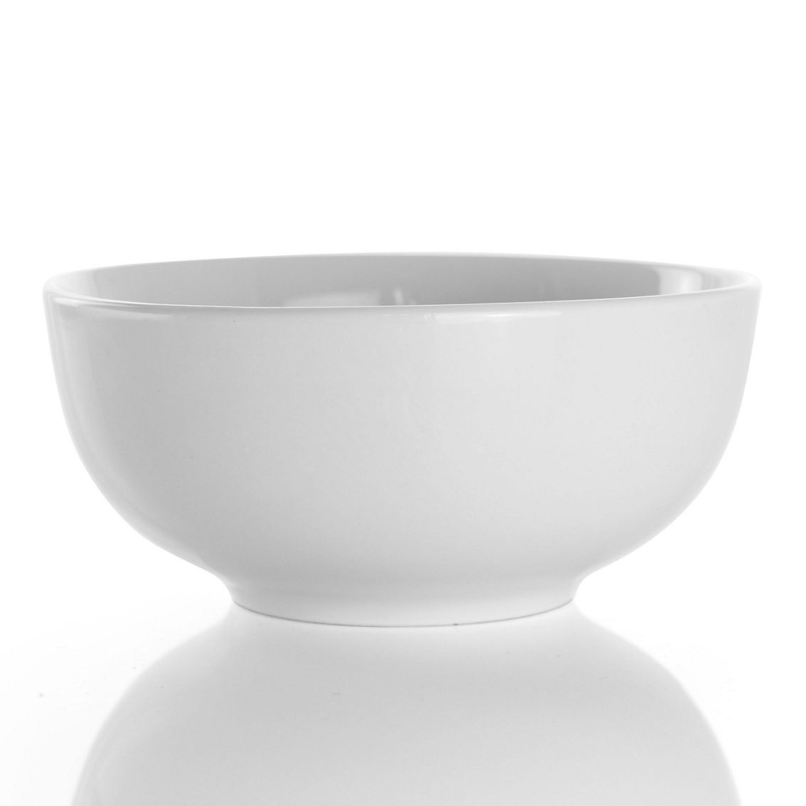 Elama Luna 18 Piece Porcelain Dinnerware Set in White - Image 4 of 5