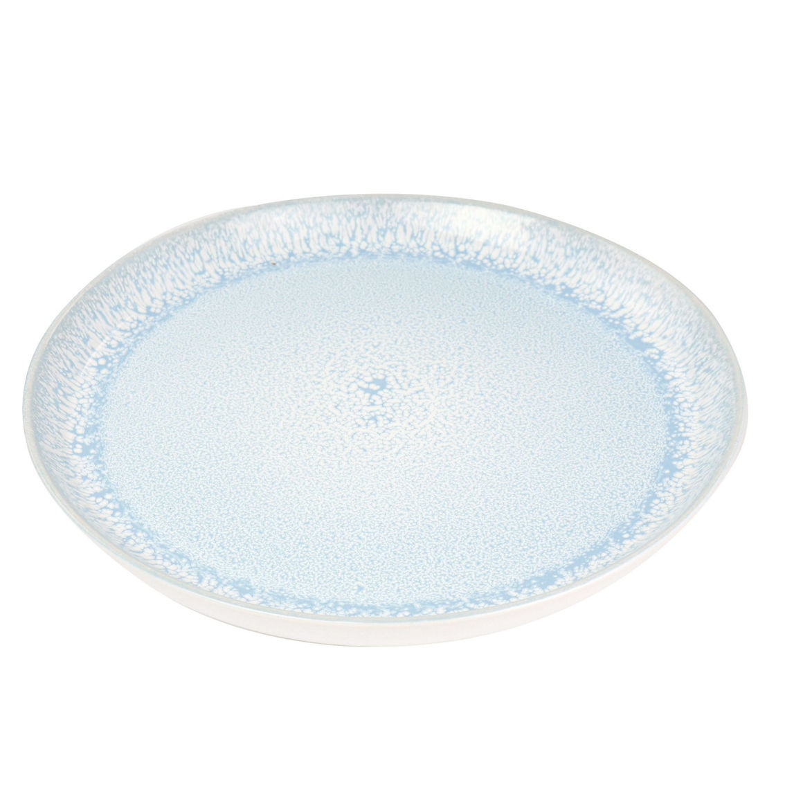 Elama Mocha 16 Piece Stoneware Dinnerware Set in Blue - Image 2 of 5
