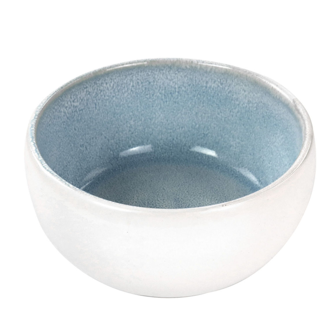 Elama Mocha 16 Piece Stoneware Dinnerware Set in Blue - Image 4 of 5