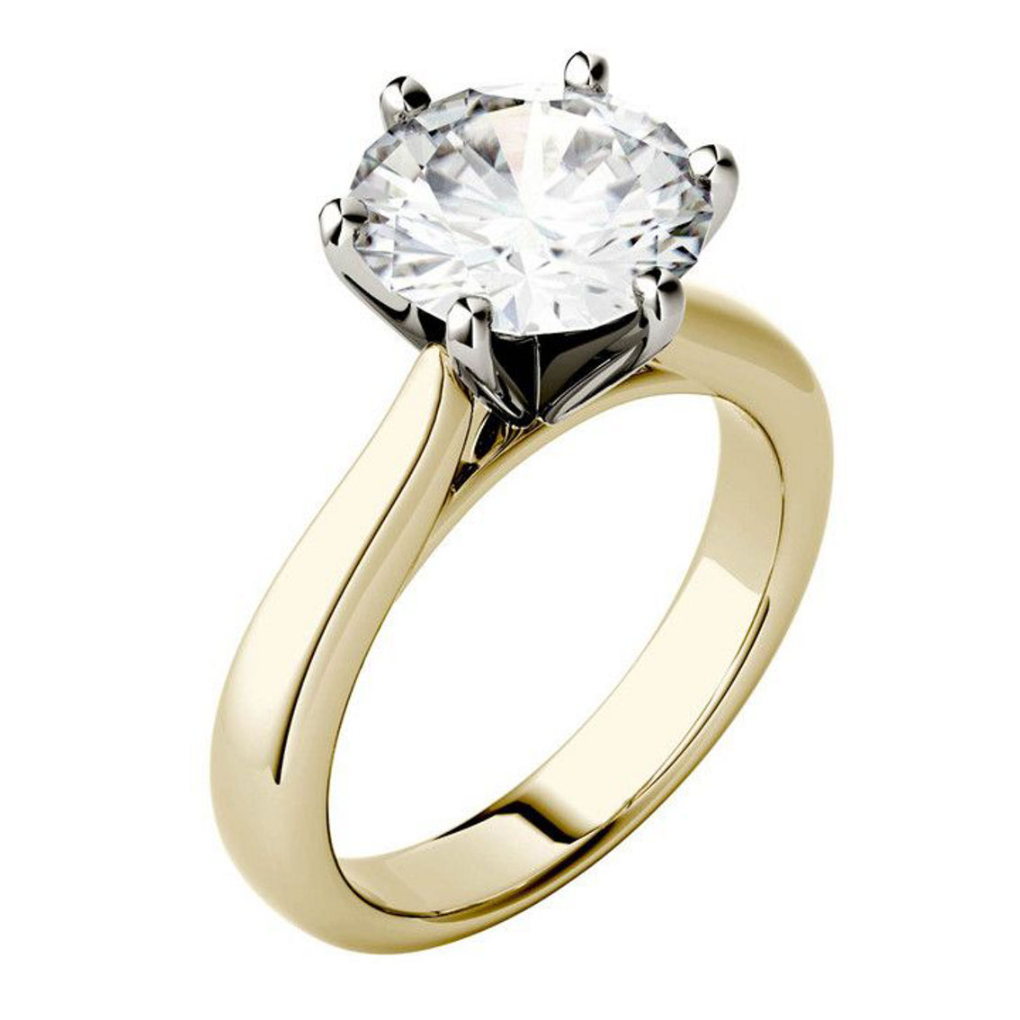 Charles & Colvard 3.10cttw Moissanite Solitaire Engagement Ring in 14k White Gold - Image 2 of 5