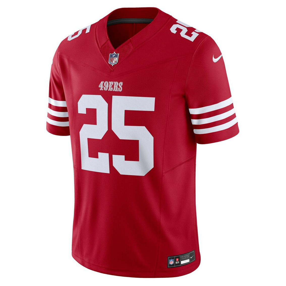 Nike Men's Elijah Mitchell Scarlet San Francisco 49ers Vapor F.U.S.E. Limited Jersey - Image 3 of 4