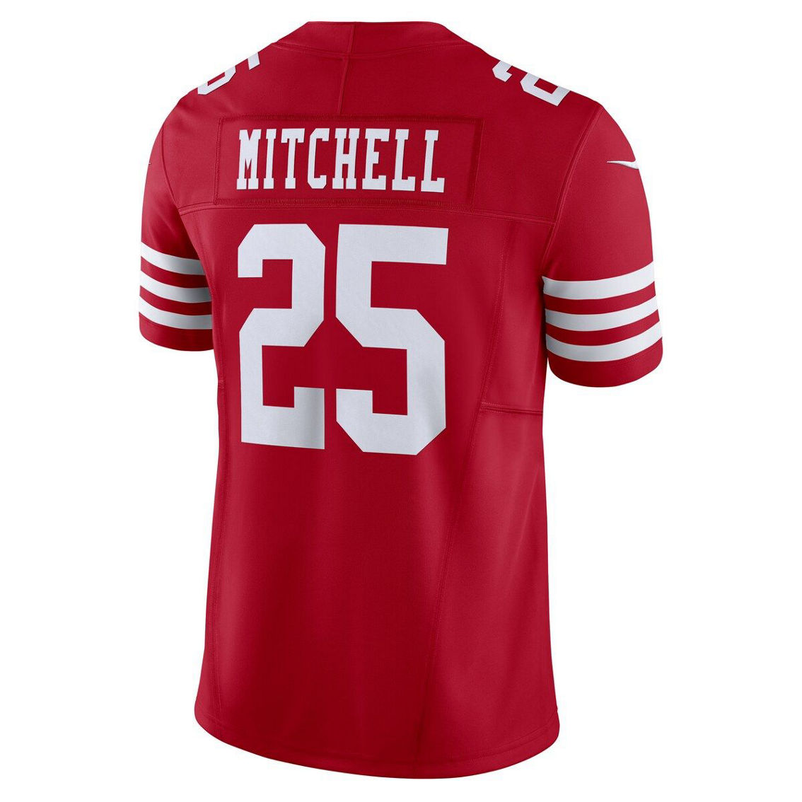 Nike Men's Elijah Mitchell Scarlet San Francisco 49ers Vapor F.U.S.E. Limited Jersey - Image 4 of 4