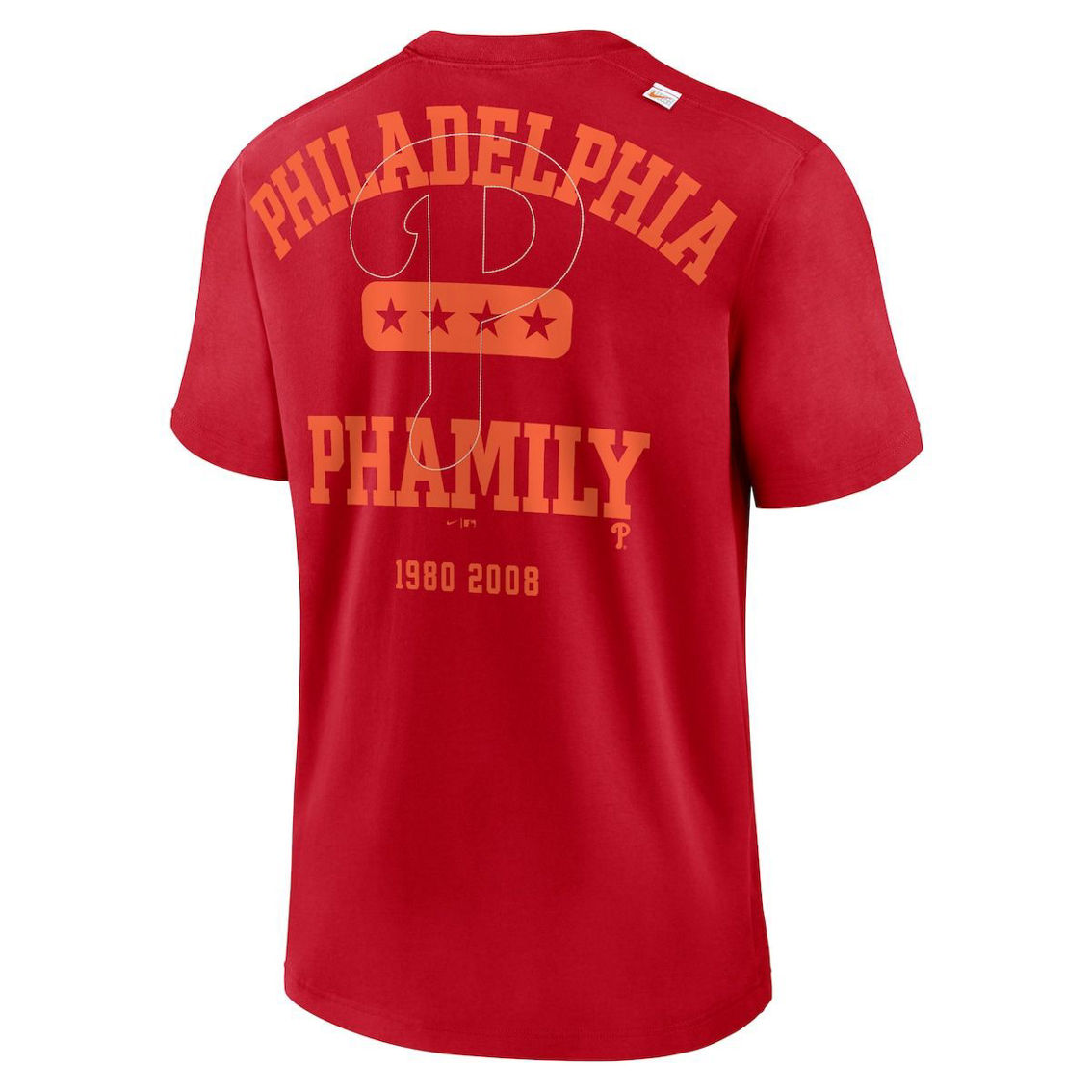 Nike Men's Red Philadelphia Phillies Statement Game Over T-Shirt - Image 4 of 4