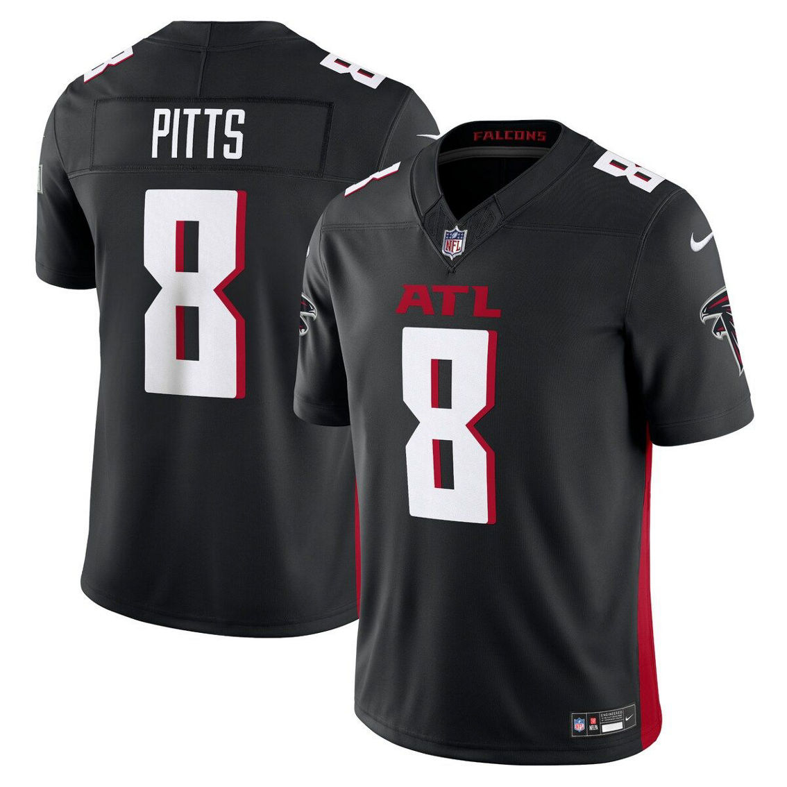 Nike Men's Kyle Pitts Black Atlanta Falcons Vapor F.U.S.E. Limited Jersey - Image 2 of 4
