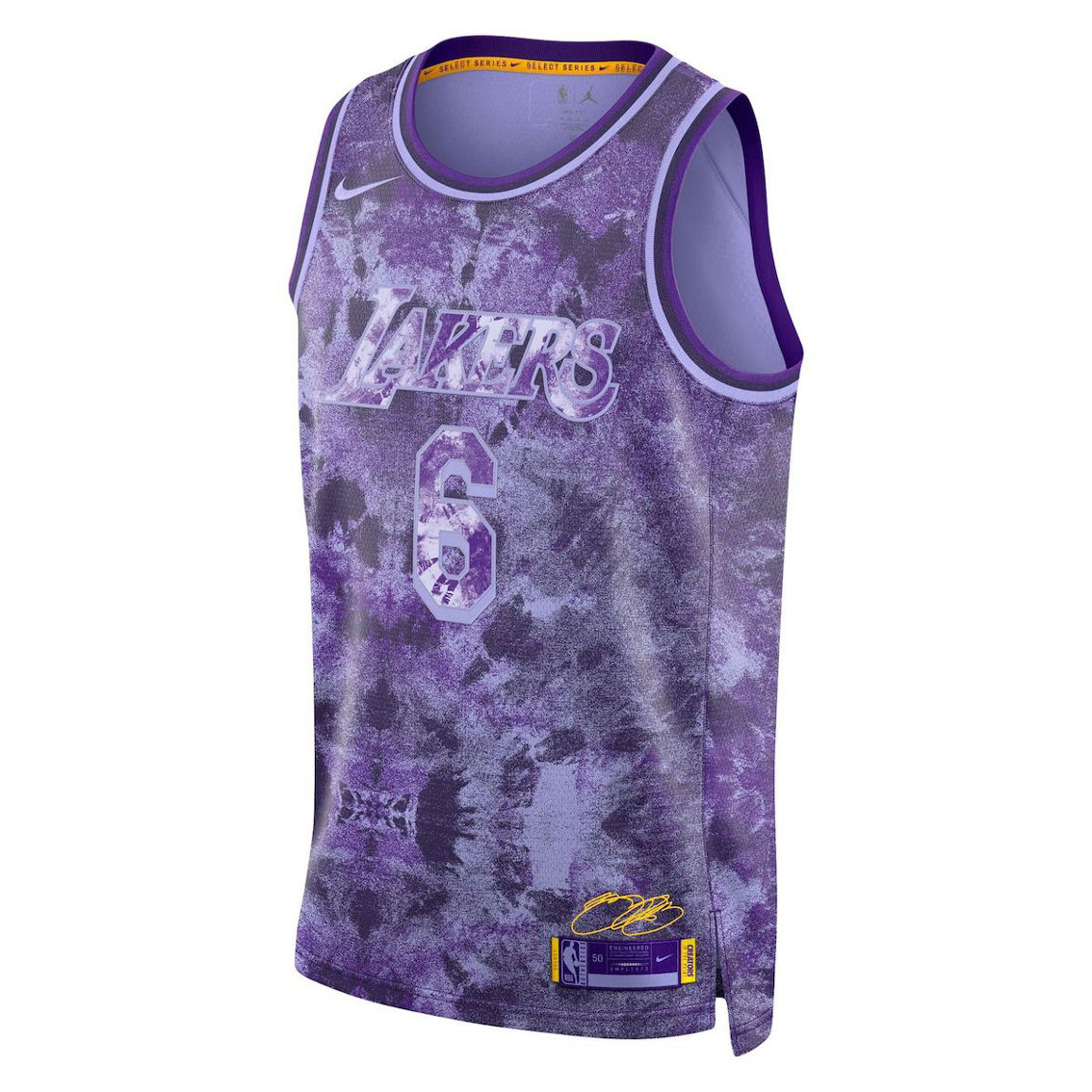Nike Unisex LeBron James Purple Los Angeles Lakers Select Series Swingman Jersey - Image 3 of 4