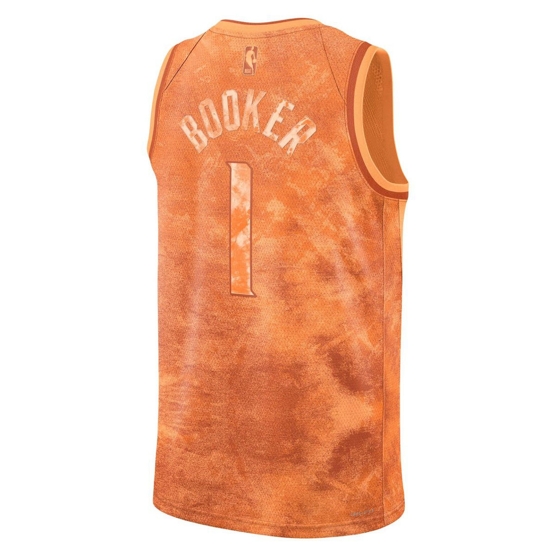 Nike Unisex Devin Booker Orange Phoenix Suns Select Series Swingman Jersey - Image 4 of 4