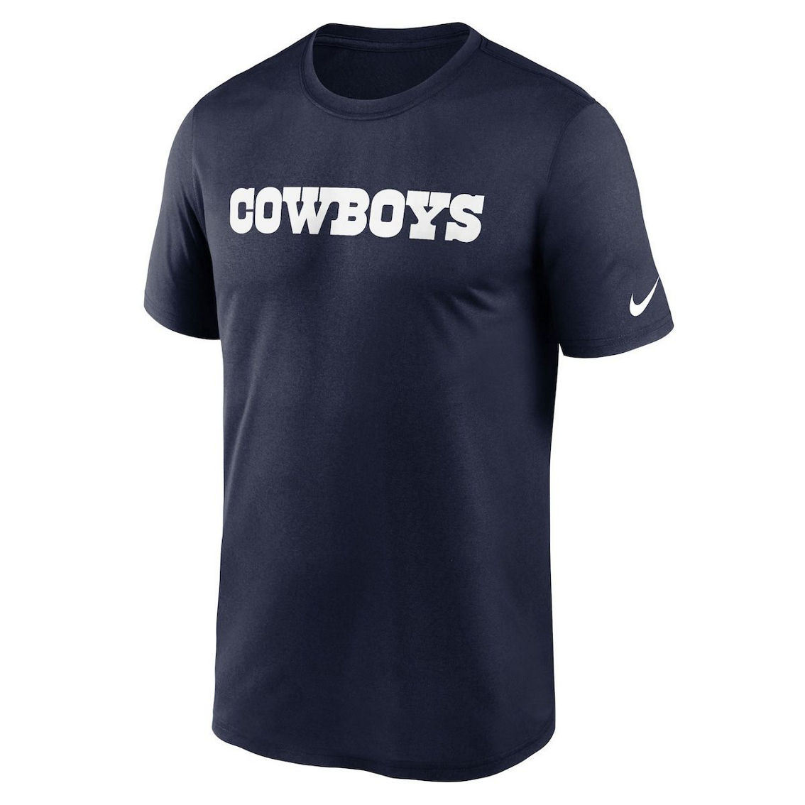 Nike Men's Navy Dallas Cowboys Legend Wordmark Performance T-Shirt - Image 3 of 4