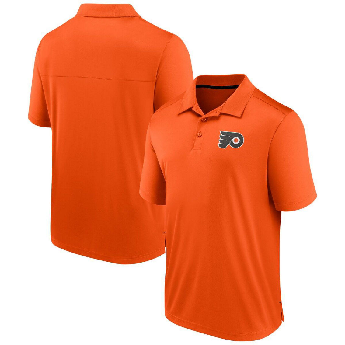 Fanatics Branded Men's Orange Philadelphia Flyers Polo - Image 2 of 4