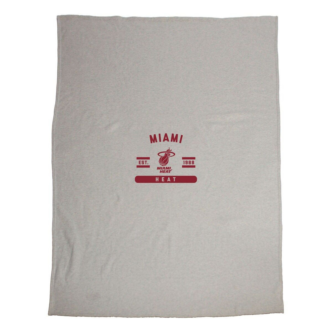 Logo Brands Miami Heat 54'' x 84'' Sweatshirt Blanket - Image 2 of 2