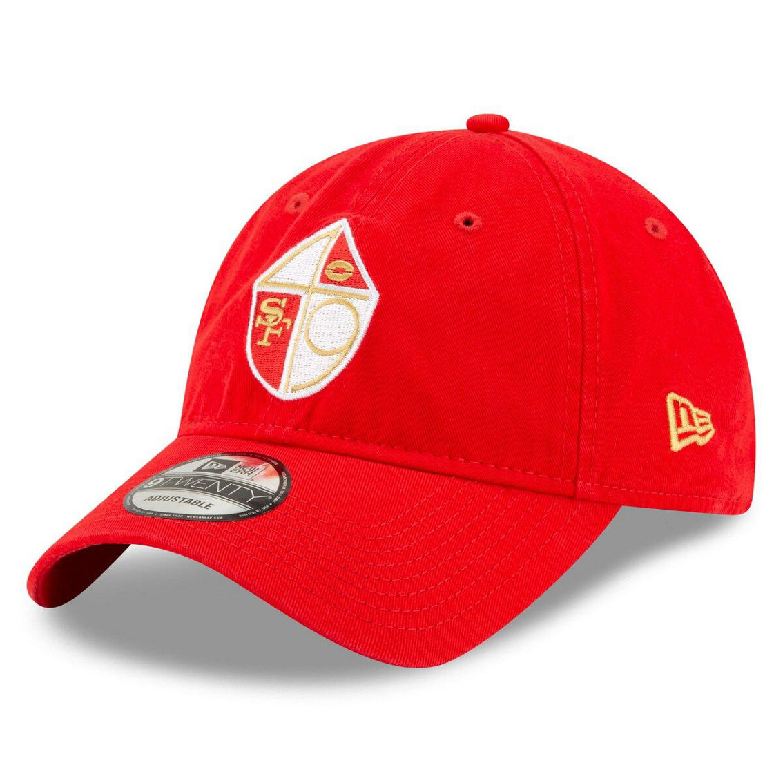 New Era Men's Scarlet San Francisco 49ers Core Classic 9TWENTY Adjustable Hat - Image 2 of 4
