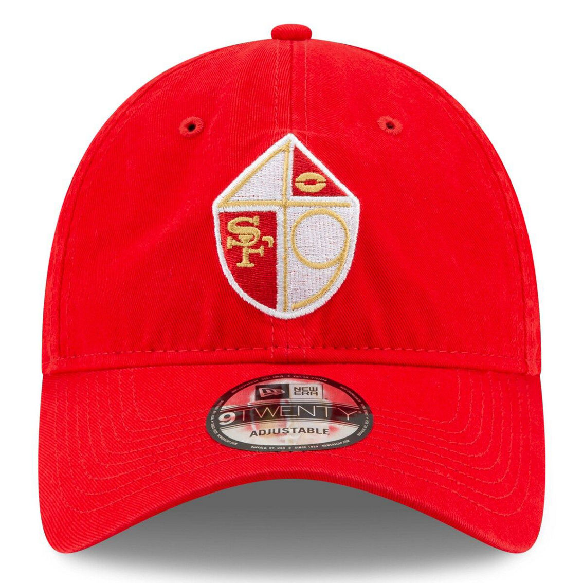 New Era Men's Scarlet San Francisco 49ers Core Classic 9TWENTY Adjustable Hat - Image 3 of 4
