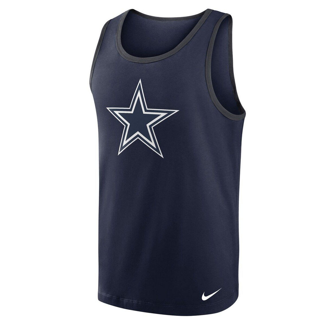Nike Men's Navy Dallas Cowboys Tri-Blend Tank Top - Image 3 of 4