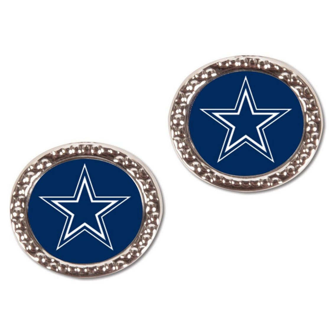 WinCraft Women's Dallas Cowboys Round Earrings - Image 2 of 3