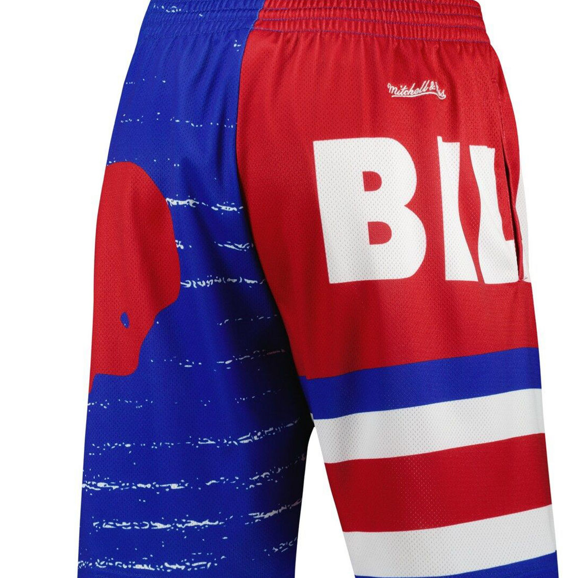 Mitchell & Ness Men's Royal Buffalo Bills Jumbotron 3.0 Shorts - Image 4 of 4