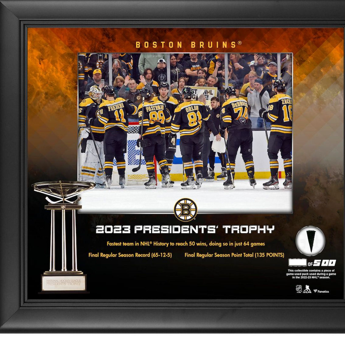 Fanatics Authentic Fanatics Authentic Boston Bruins Framed 15
