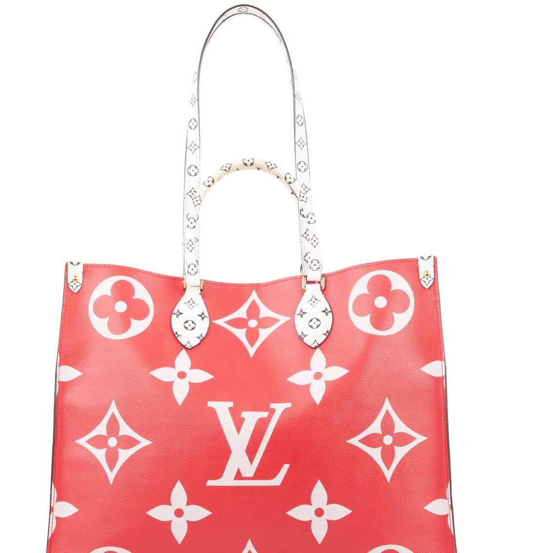 Louis Vuitton - Authenticated OnTheGo Handbag - Linen Multicolour for Women, Very Good Condition