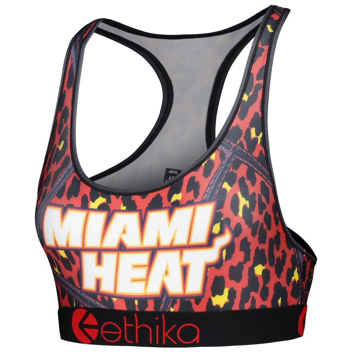 Ethika Women's Red Miami Heat Racerback Sports Bra - Image 3 of 4