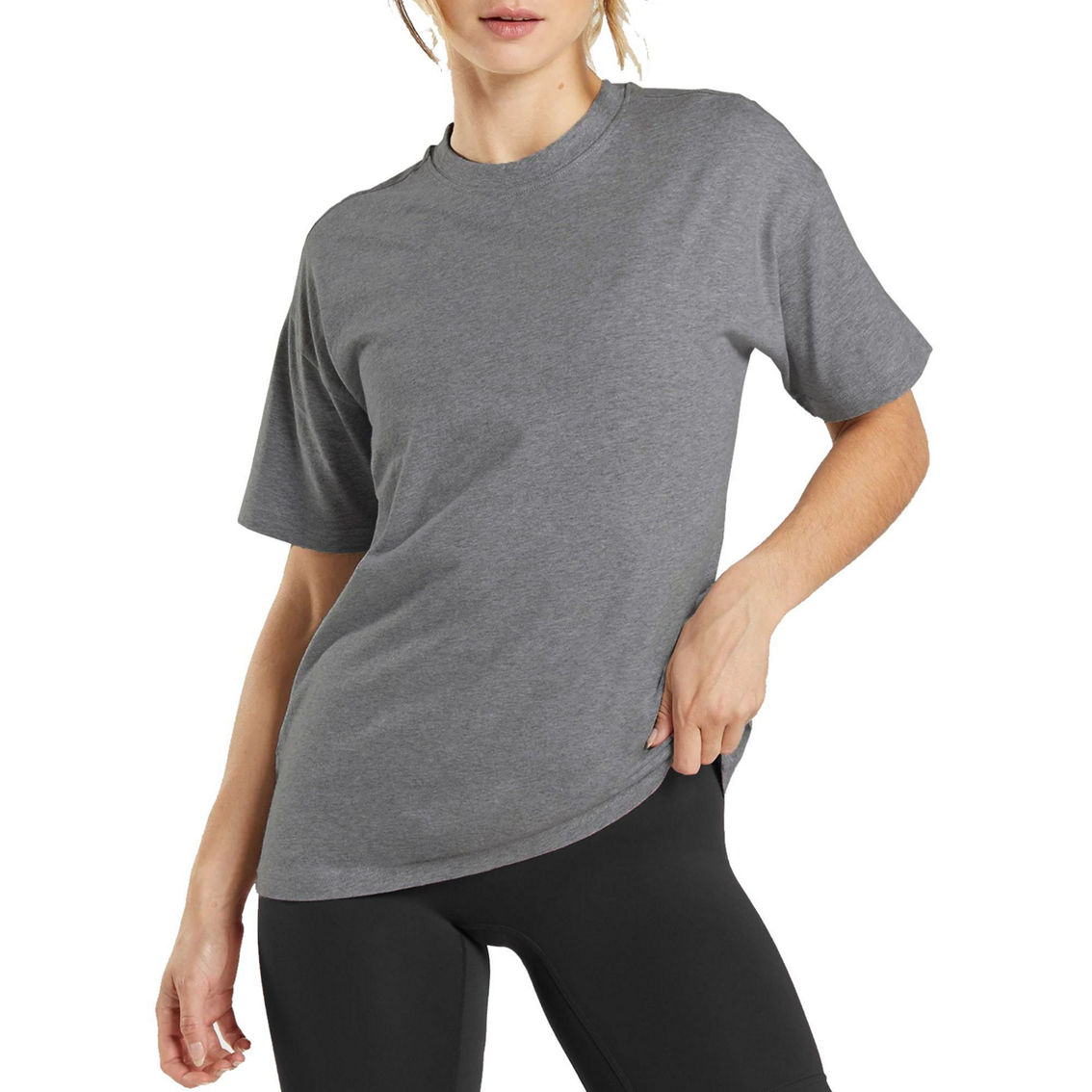 Women's Loose Fitting  Short Sleeve Crew Neck Tee - Image 2 of 2
