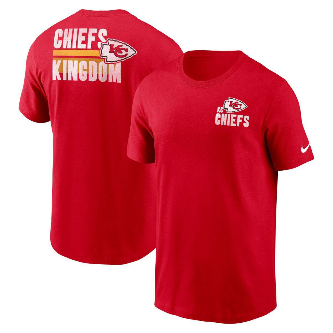 Nike Men's Red Kansas City Chiefs Blitz Essential T-Shirt - Image 2 of 4