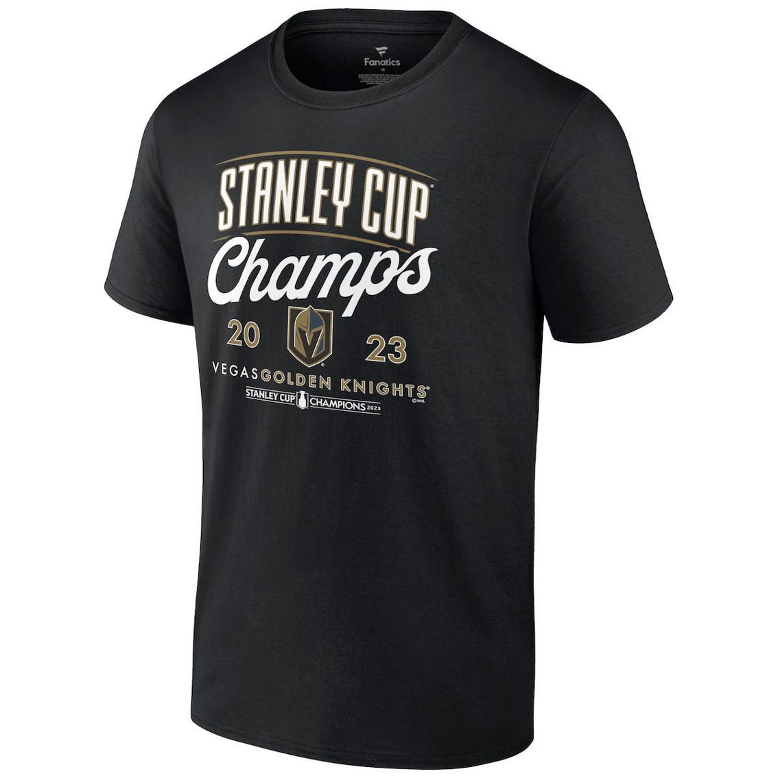 Fanatics Men's Fanatics Black Vegas Golden Knights 2023 Stanley Cup s Logo T-Shirt - Image 3 of 4