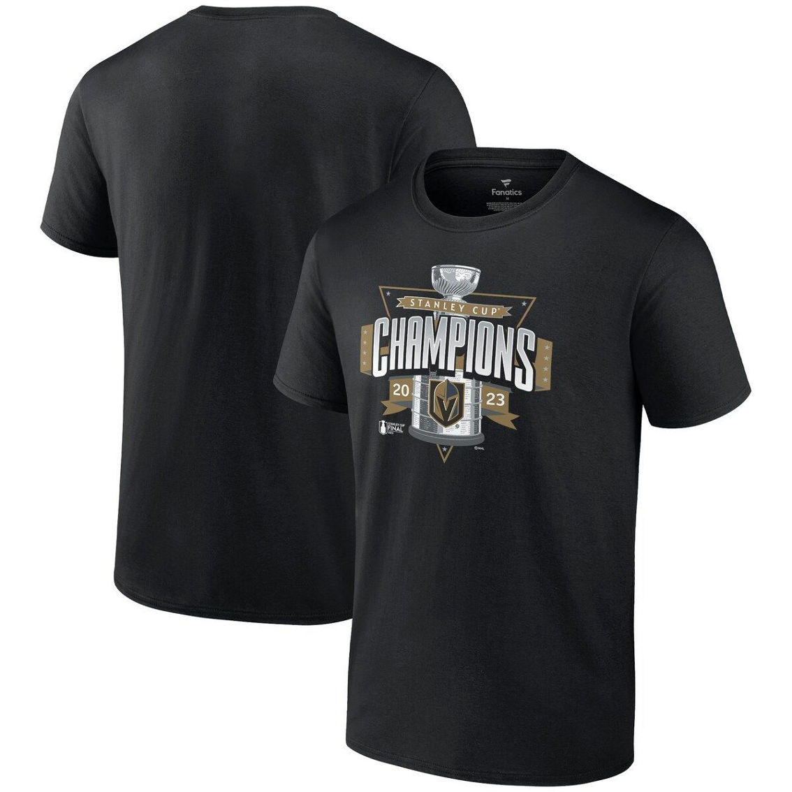 Fanatics Branded Men's Black Vegas Golden Knights 2023 Stanley Cup s Neutral Zone T-Shirt - Image 2 of 4