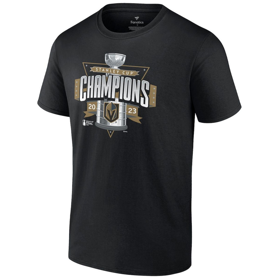 Fanatics Branded Men's Black Vegas Golden Knights 2023 Stanley Cup s Neutral Zone T-Shirt - Image 3 of 4