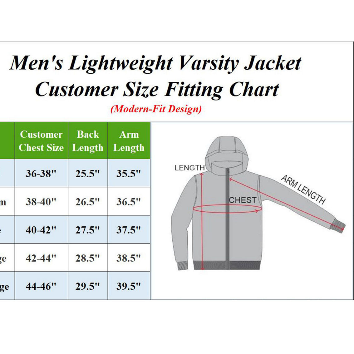 Spire By Galaxy Men’s Lightweight Polyester Multi Pocket Varsity Jacket (S-2XL) - Image 3 of 3