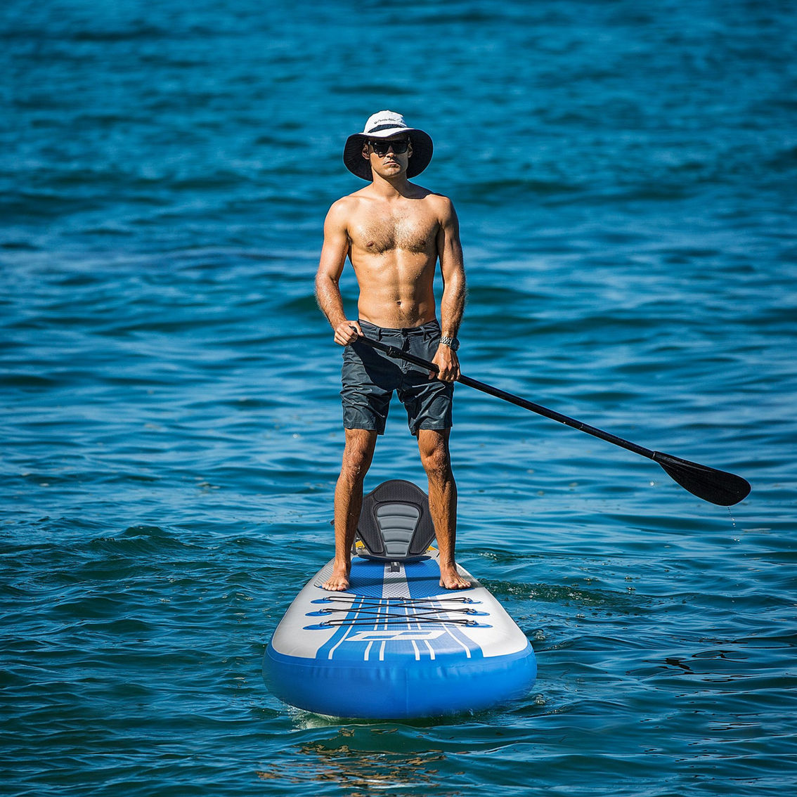 inQracer Inflatable Stand Up Paddle Board 11'x33''x6'', Blue - Image 3 of 5