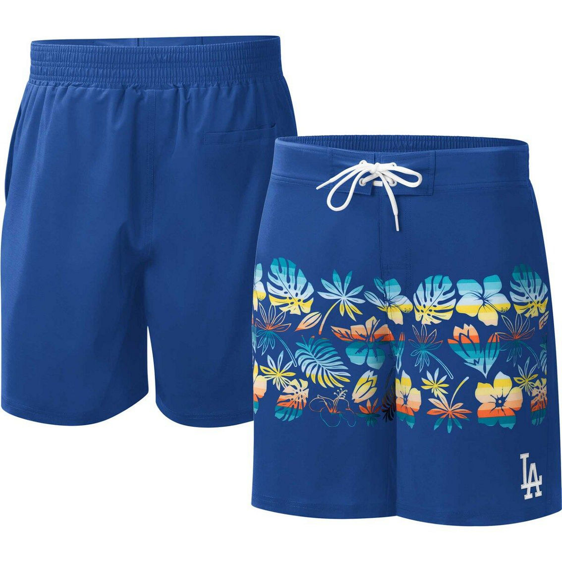 G-III Sports by Carl Banks Men's Royal Los Angeles Dodgers Breeze Volley Swim Shorts - Image 2 of 4