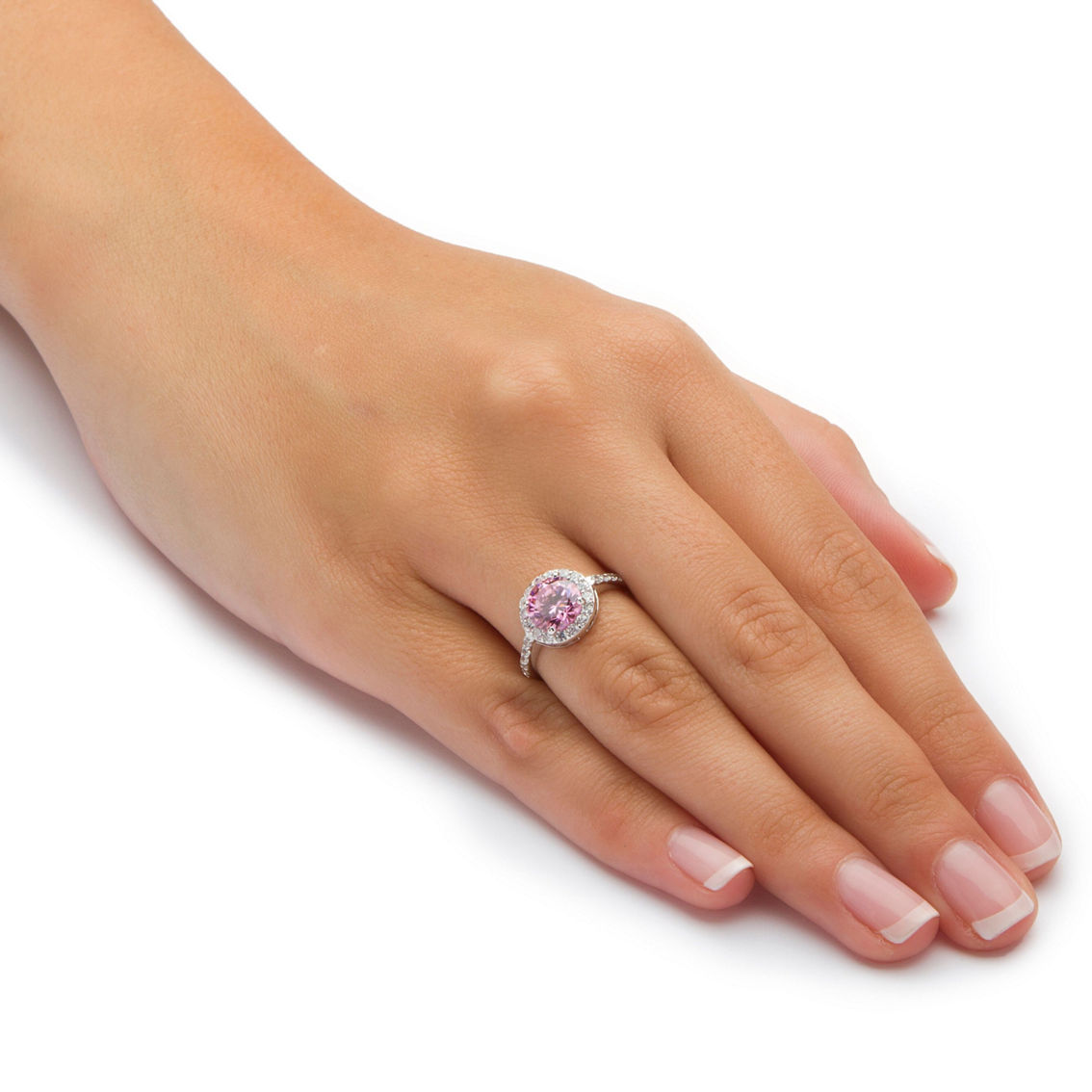 PalmBeach Simulated Birthstone and CZ .925 Silver Ring - Image 3 of 5