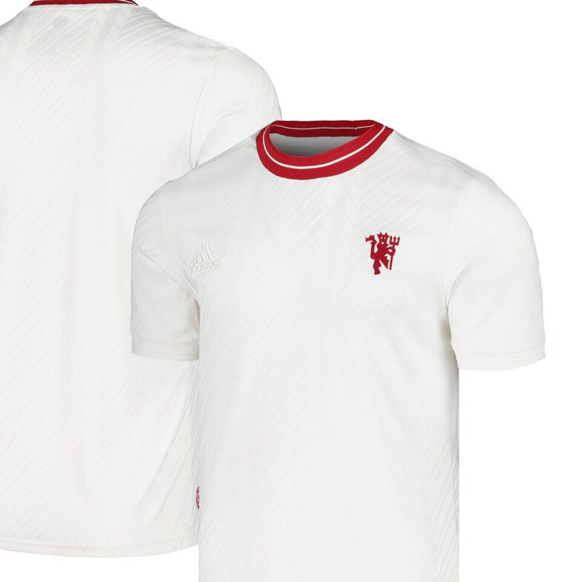 adidas Men's White Manchester United 2023/24 Third Lifestyle Jersey - Image 2 of 4
