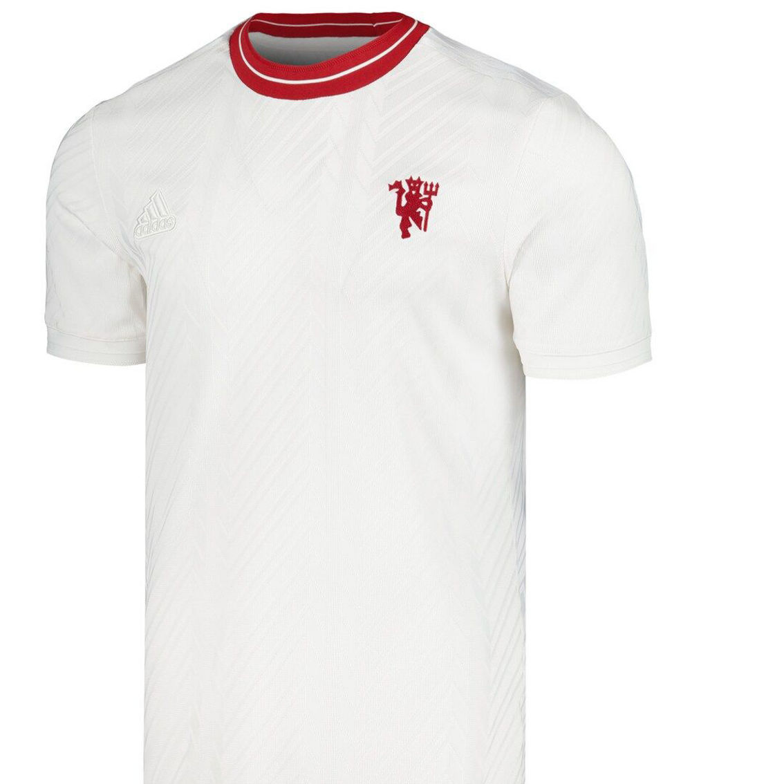 adidas Men's White Manchester United 2023/24 Third Lifestyle Jersey - Image 3 of 4