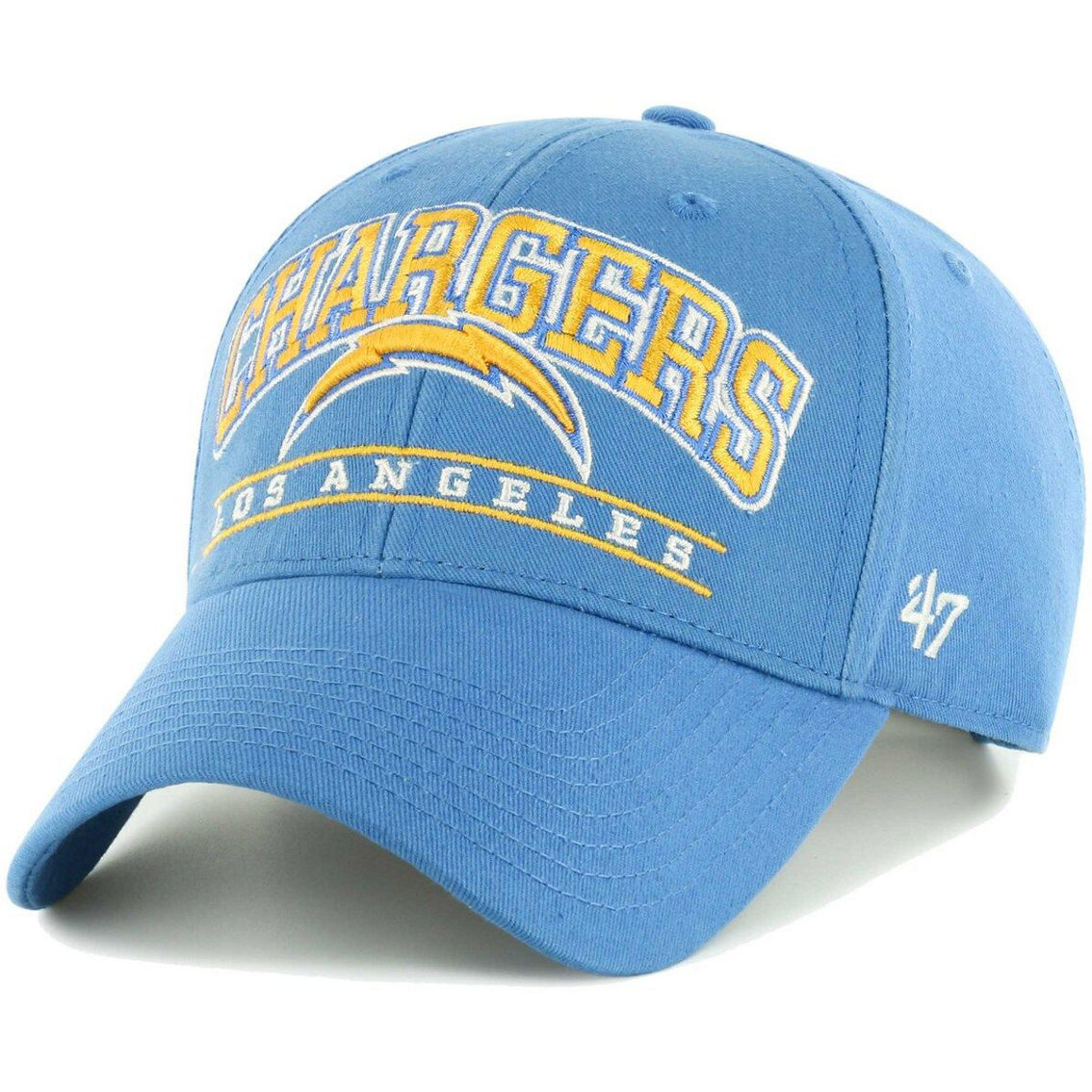 '47 Men's Powder Blue Los Angeles Chargers Fletcher MVP Adjustable Hat - Image 2 of 4
