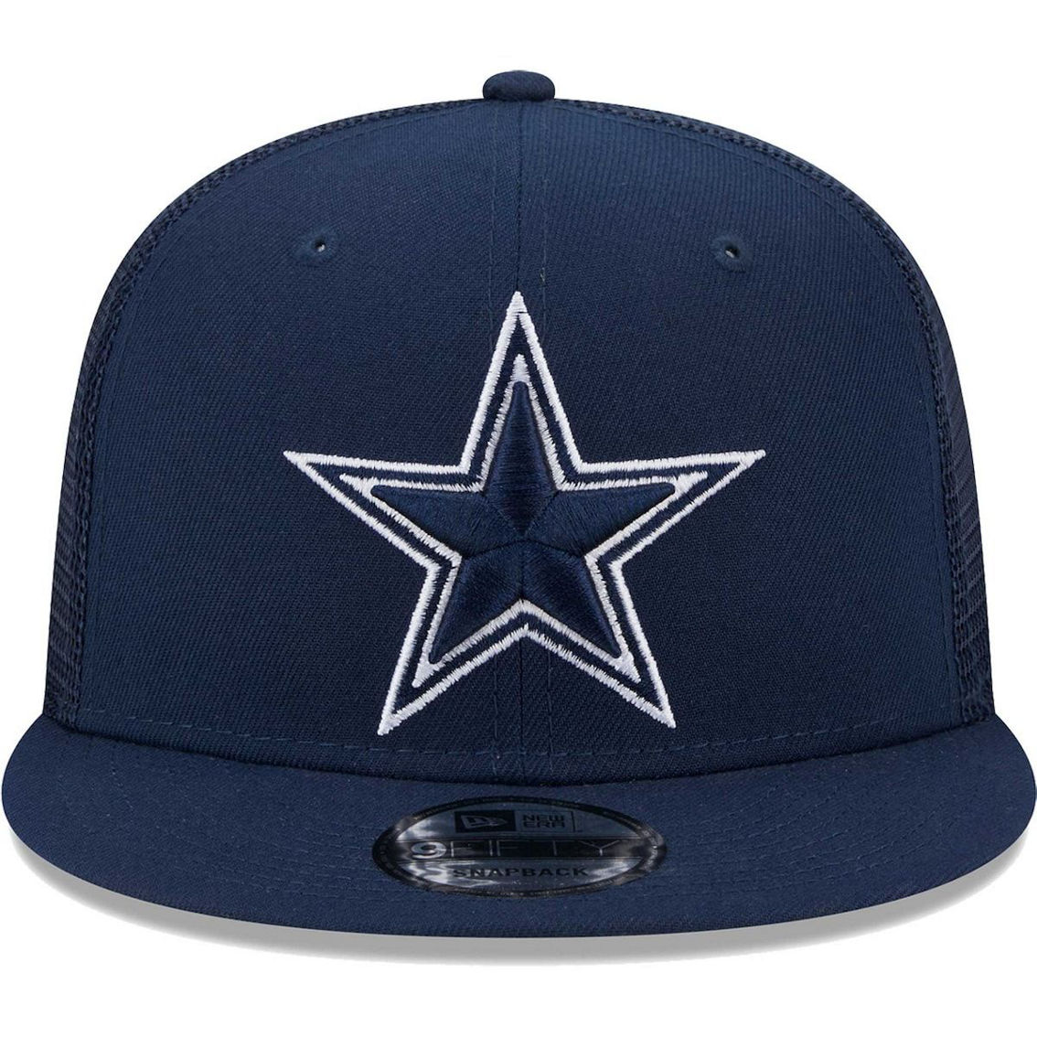 New Era Men's Navy Dallas Cowboys Main Trucker 9FIFTY Snapback Hat - Image 3 of 4