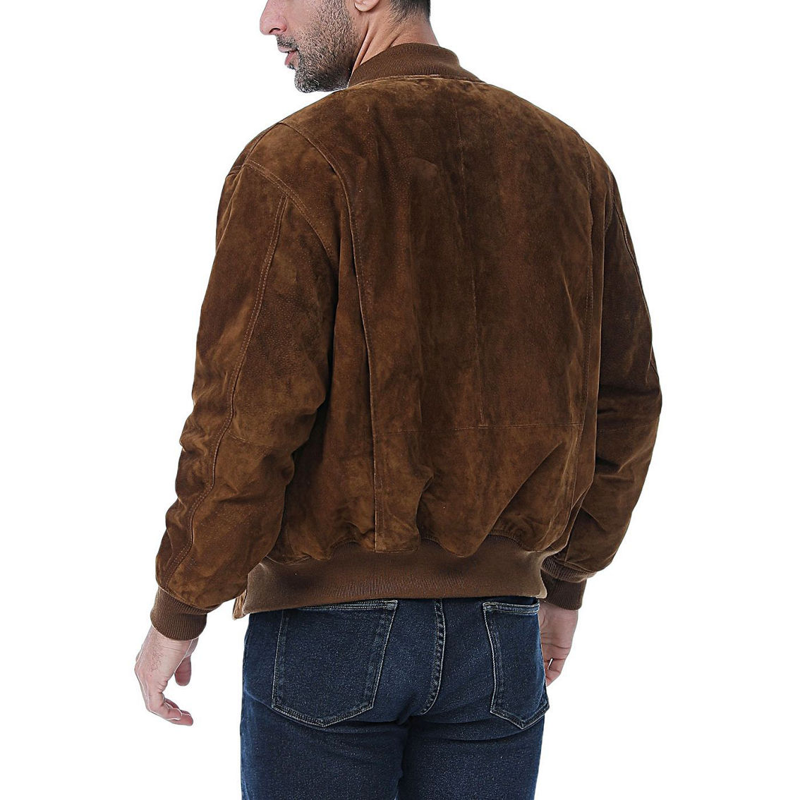 Landing Leathers Men WWII Suede Leather Tanker Jacket - Regular & Tall - Image 5 of 5