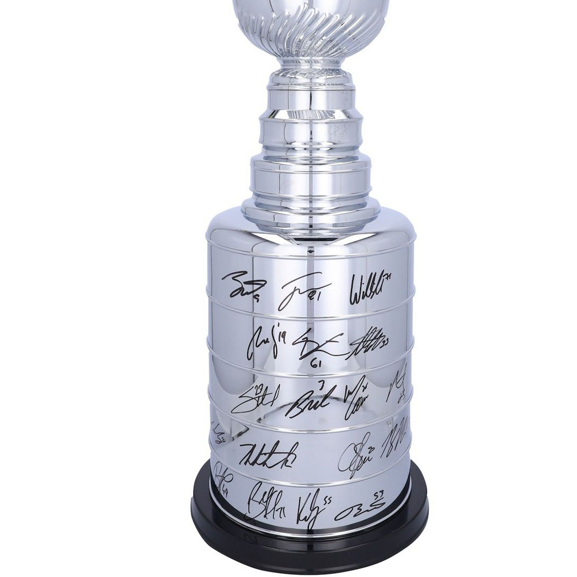 Fanatics Authentic Vegas Golden Knights Multi-Signed 2023 Stanley Cup s 2' Replica Stanley Cup with Multiple Signatures - Limited Edition of 75 - Image 2 of 4