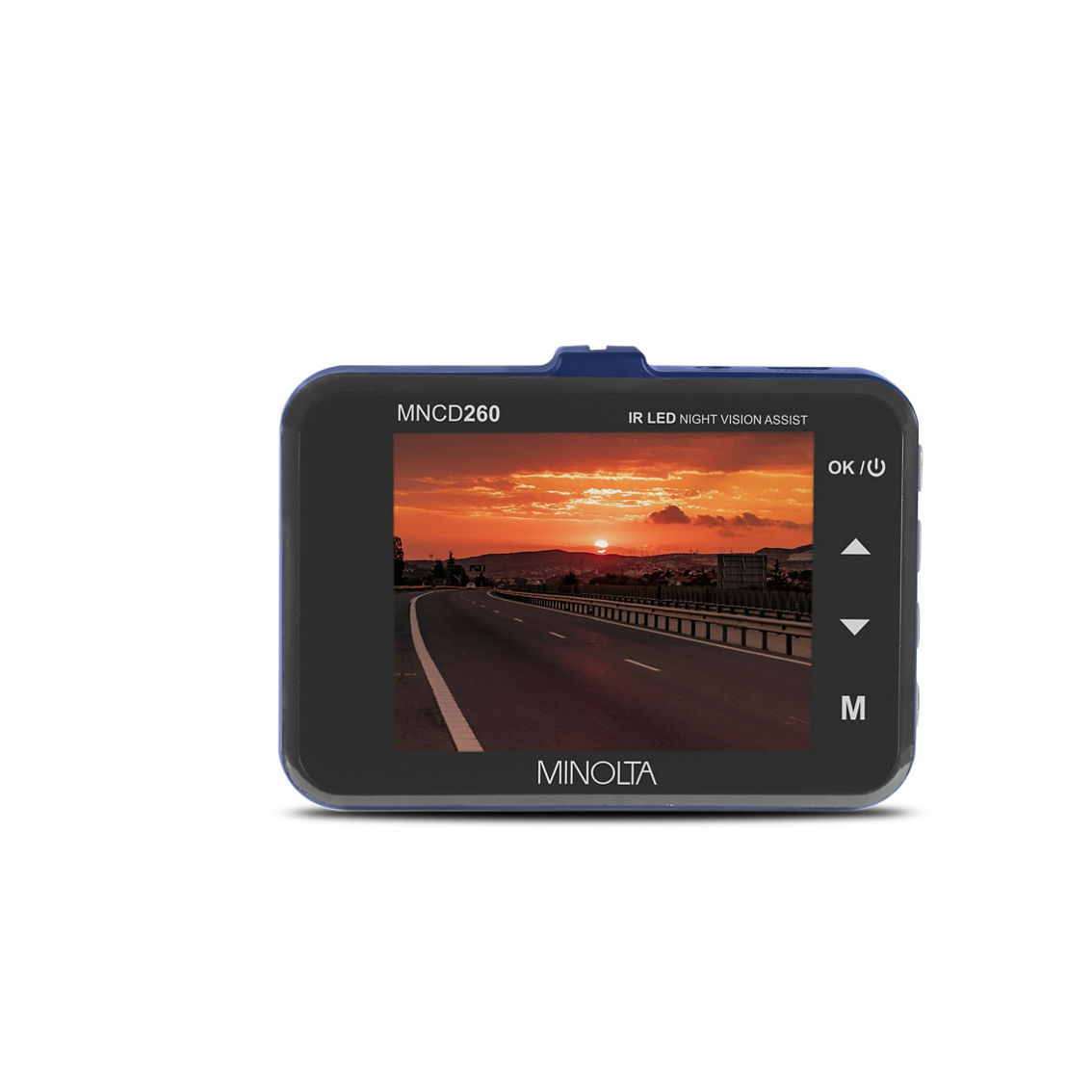 Minolta MNCD260 1080P Full HD Infrared Night Vision Dash Camera w/2.2